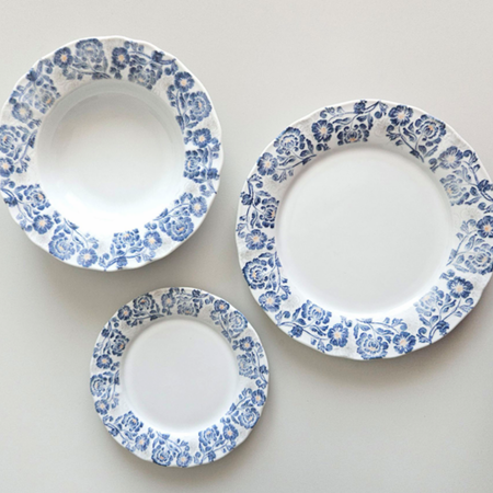 Lubiana komplet talerzy dla 6 osób 18 el. Maria dek. 9227