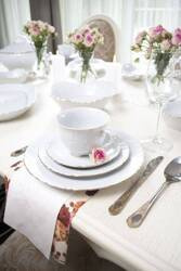 Zestaw obiadowy dla 6 osób 25 elementów Rococo Złota Linia