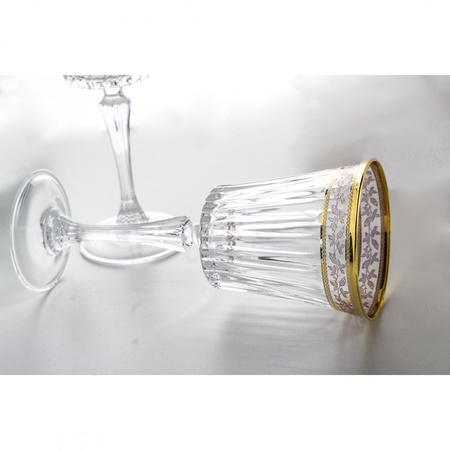 Bohemia komplet 6 kieliszków do wina 230ml Dorato