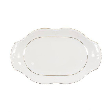 Kamelia półmis owalny 280mm złota linia