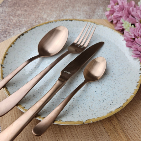 Lubiana komplet talerzy i sztućców dla 6 osób Picadas