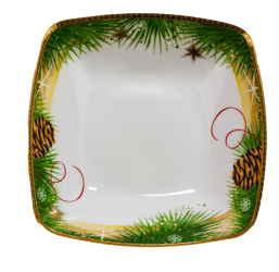 Victoria salaterka kwadratowa 180mm Świąteczna
