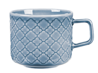 Lubiana Marrakesz filiżanka 250ml SZARONIEBIESKI/SZMARAGDOWY