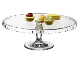 Szkło Patisserie patera na nodze 320mm