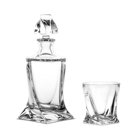 Bohemia zestaw do whisky 1+6 Quadro