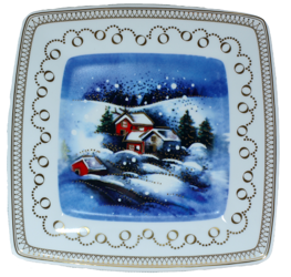 Victoria talerz płytki 190/245mm ZIMOWE MIASTECZKO