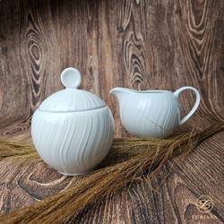 komplet cukiernica + dzbanek do mleka River