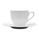 Lubiana porcelana Komplet filiżanka ze spodkiem 100ml/120mm Maria BIAŁA