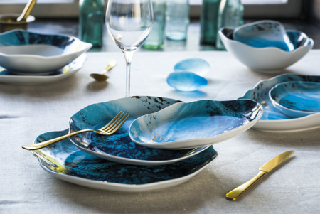 Lubiana Komplet dwóch talerzy płytkich 210mm Stone Age BALTIC