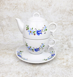 Komplet herbaciany czajnik /filiżanka/spodek 300ml/280ml/165mm Bola kaszubski