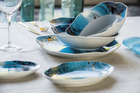 Lubiana Komplet dwóch talerzy płytkich 210mm Stone Age BALTIC