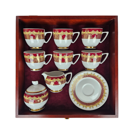 zestaw kawowy dla 6 osób 14 elementów Konsul