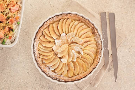 Lubiana naczynie ryflowane 300mm biały