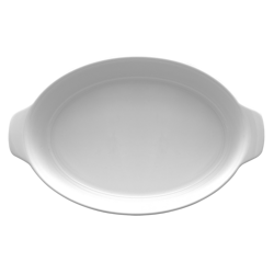 Lubiana pojemnik do zapiekania owalny 270mm biały