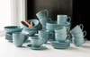 Lubiana komplet filiżanek ze spodkami dla 6 osób Daisy Waterfall Turkusowy