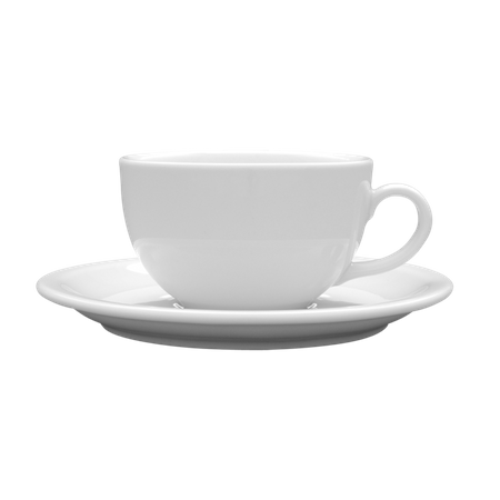 Komplet filiżanka ze spodkiem 250ml / 145mm Ameryka biała