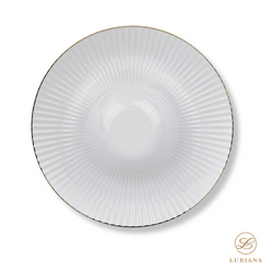 Lubiana talerz głęboki do pasty 300mm Daisy Gold