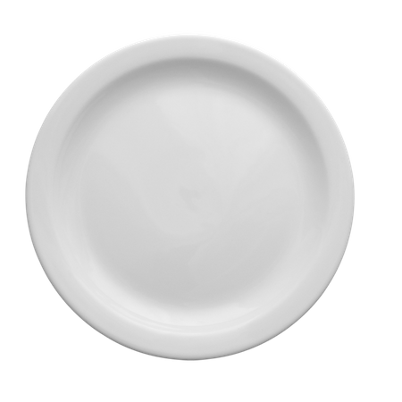 Ameryka talerz płytki 225mm biały
