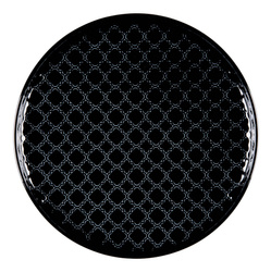 Lubiana Marrakesz talerz płytki okrągły 175mm CZARNY