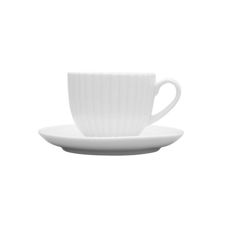 Daisy komplet 6 filiżanek 200ml/spodek 145mm biały