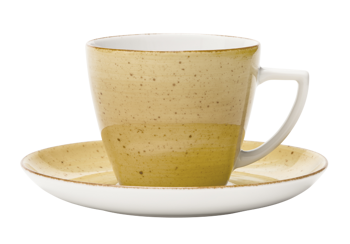 Lubiana Komplet filiżanka ze spodkiem 350ml /175mm Beata/Dorota ŻÓŁTY