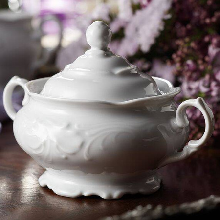 Garnitur do kawy dla 12 osób 39 el. Fryderyka Biała