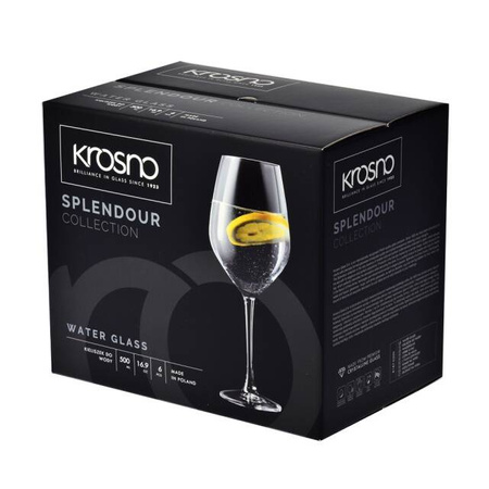 Splendour kieliszek do wody 500 ml komplet 6 sztuk