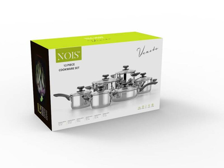 komplet garnków 12 części Veneto NOIS