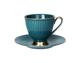 filiżanka 250ml ze spodkiem Dalia Turkus