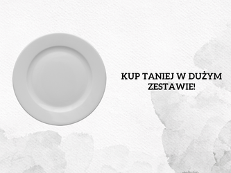 zestaw 300 talerzy 190mm Kaszub/Hel biały