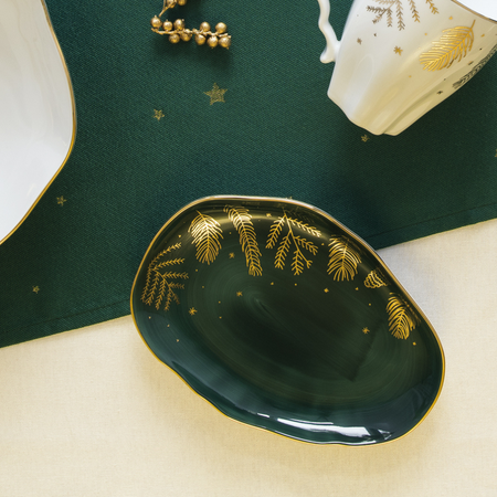 Lubiana talerz płytki 210mm Stone Age ZŁOTY LAS