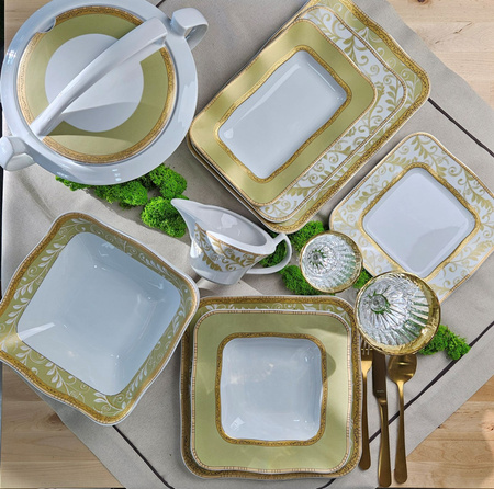 Lubiana Zestaw obiadowy dla 12 osób, 44 elementy Moving