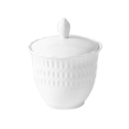 Garnitur do kawy dla 6 osób 21 elementów Sofia Biała