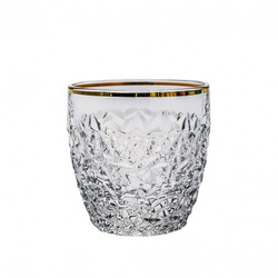 Bohemia komplet 6 szklanek 350ml do whisky Nicolette Gold