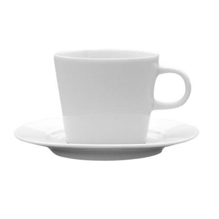 Lubiana komplet filiżanka ze spodkiem 200ml/145mm Trapo biała