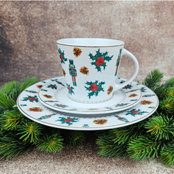 Lubiana Trapo garnitur śniadaniowy 1/3 złoto Ołowiany Żołnierzyk