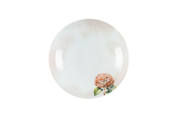 talerz głęboki 215mm Vanilla Hortensja Red