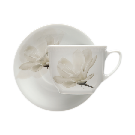 LUBIANA Komplet kubek ze spodkiem 300ml / 160mm Wiedeń MAGNOLIA 6474