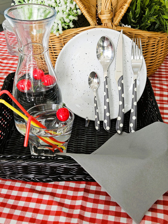 zestaw piknikowy dla 6 osób szary Pois