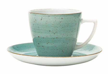 Lubiana Komplet filiżanka ze spodkiem 350ml / 175mm Beata/Dorota MORSKI ręcznie malowana