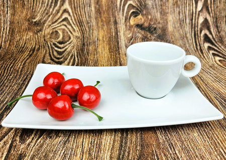 Komplet filiżanka ze spodkiem 80ml / 200mm Bola/Gex biały