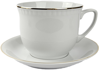 Wiedeń kubek 300ml/spodek 160mm dekorowany