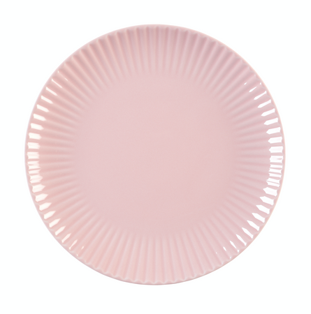 Lubiana zestaw obiadowo kawowy dla 6 osób 30 elementów Daisy Sunset różowy