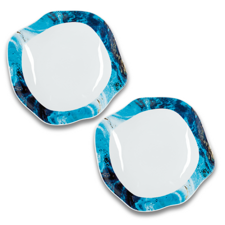 Lubiana Komplet dwóch talerz głębokich 230mm Stone Age BALTIC