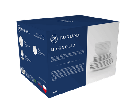 Zestaw obiadowy dla 6 osób, 18 elementów Boss MAGNOLIA