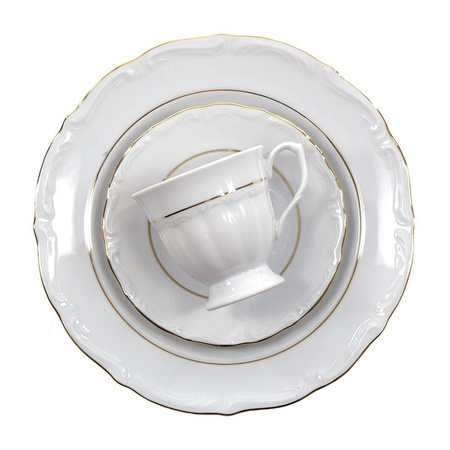 Garnitur do kawy dla 12 osób 39 elementów Maria Teresa złoto