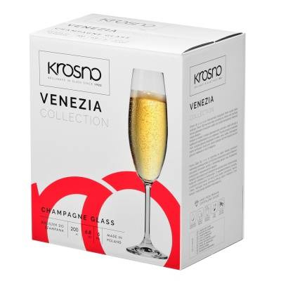 Venezia kieliszek do szampana 200 ml komplet 6 sztuk