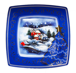 Victoria talerz płytki 320/400mm ZIMOWE MIASTECZKO