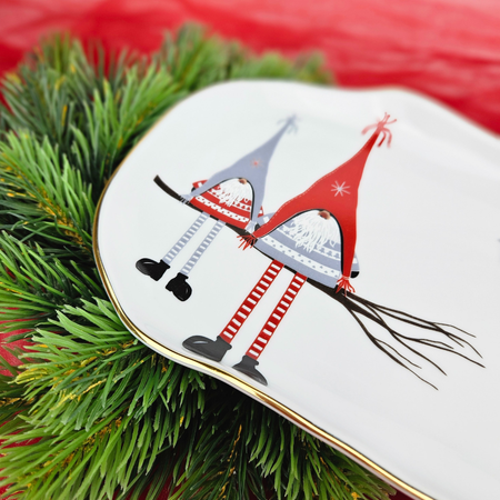 Stone Age półmis taca 350/135mm Skrzaty Ho Ho Ho Złota Linia