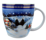 Victoria 1/3 garnitur śniadaniowy z filiżanką ZIMOWE MIASTECZKO